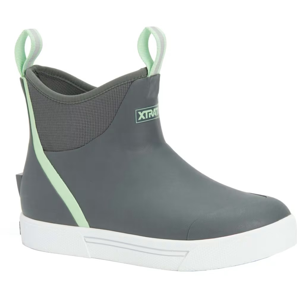 Xtratuf Women’s Wheelhouse Ankle Deck Boots in Grey/Teal